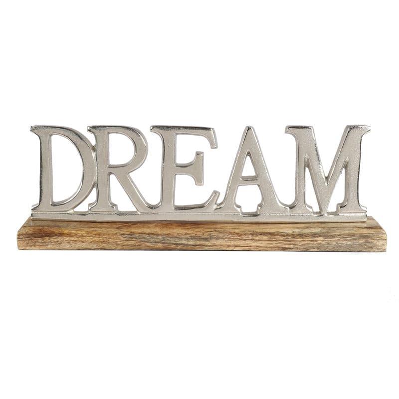 Buy Dream Deal Typography Showpiece - Silver Showpiece from Vaaree