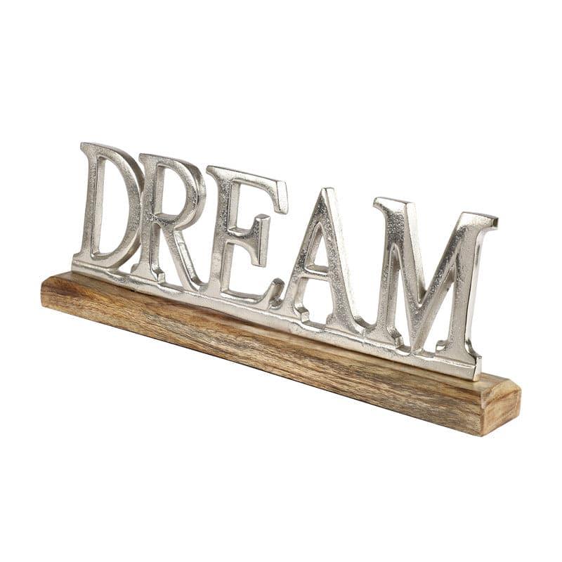 Buy Dream Deal Typography Showpiece - Silver Showpiece from Vaaree