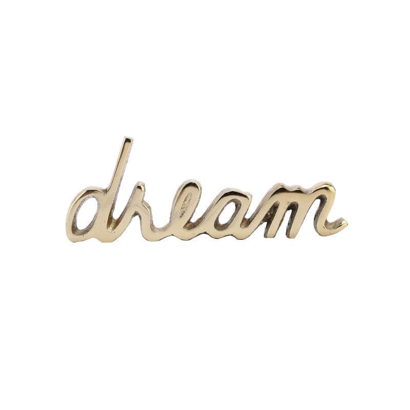 Buy Dream Dose Typography Showpiece - Gold Showpieces from Vaaree