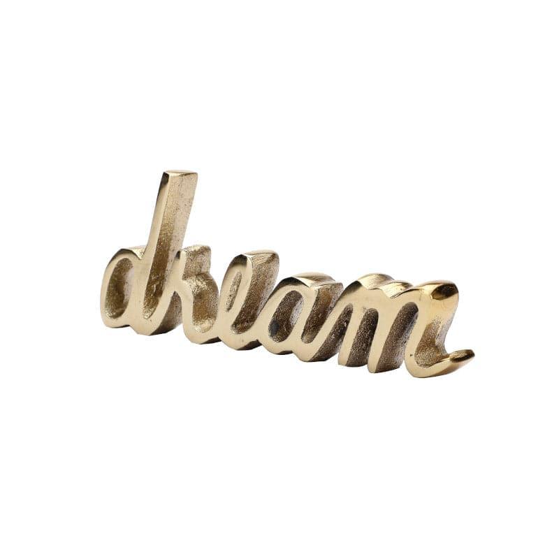 Buy Dream Dose Typography Showpiece - Gold Showpieces from Vaaree