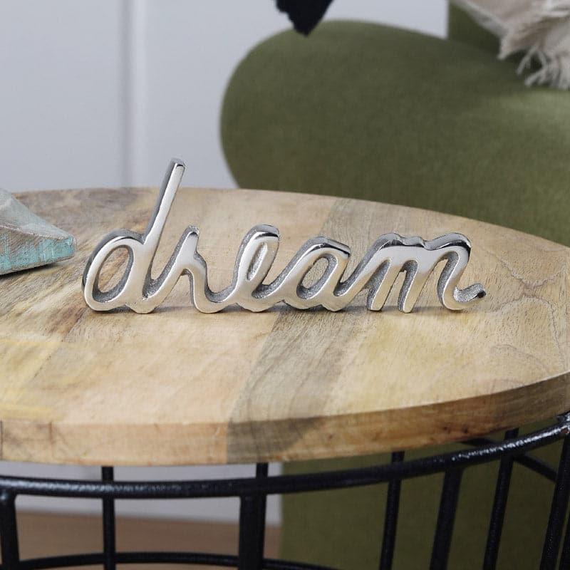 Buy Dream Dose Typography Showpiece - Silver Showpiece from Vaaree