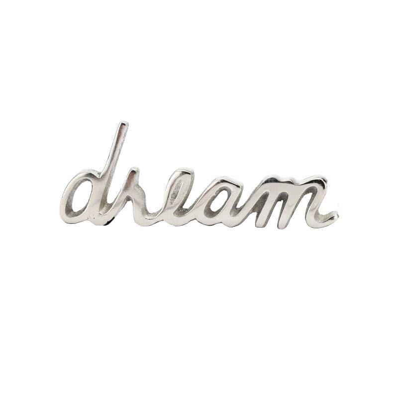 Buy Dream Dose Typography Showpiece - Silver Showpiece from Vaaree