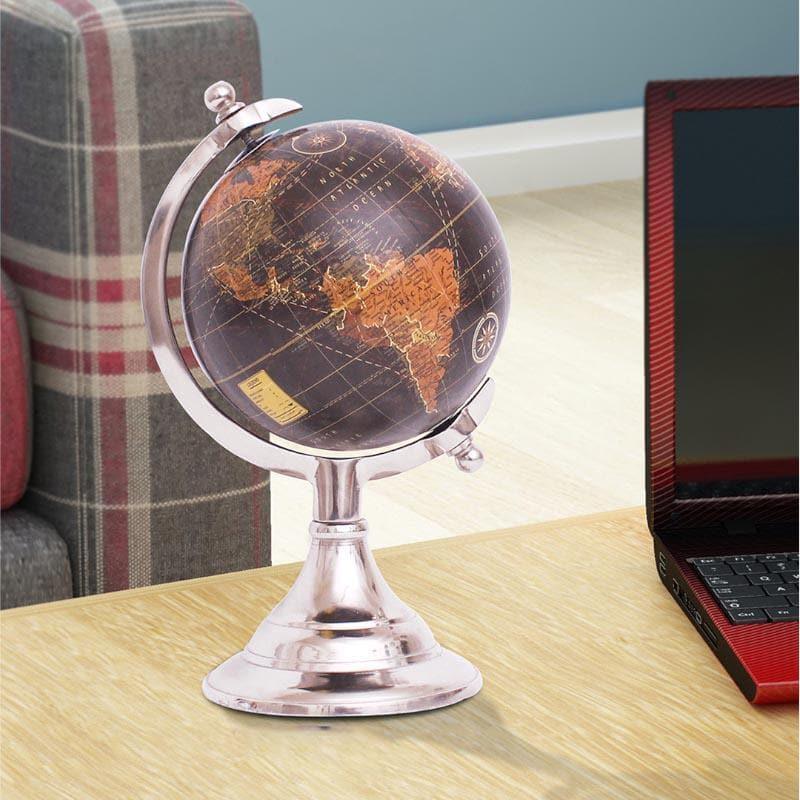 Showpieces - Earth Explorer Globe - Silver
