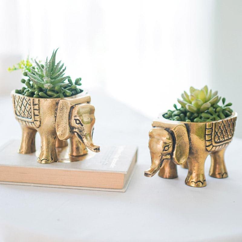 Showpieces - Elephant Carriage Showpiece - Set Of Two