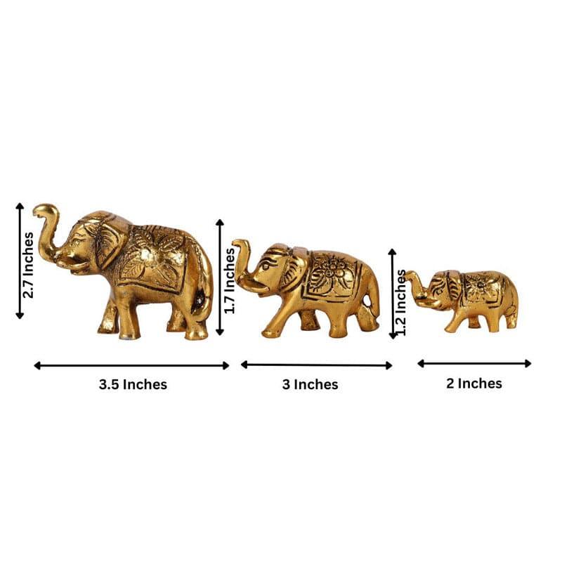 Buy Elephant Parade Showpiece - Set Of Three Showpieces from Vaaree