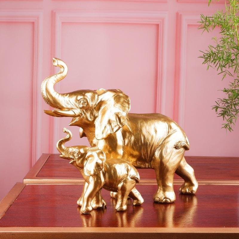 Buy Ellie & Kids Elephant Showpiece - Medium Showpieces from Vaaree