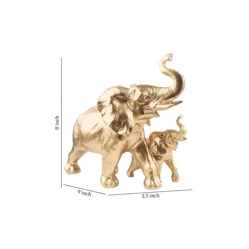 Buy Ellie & Kids Elephant Showpiece - Medium Showpieces from Vaaree