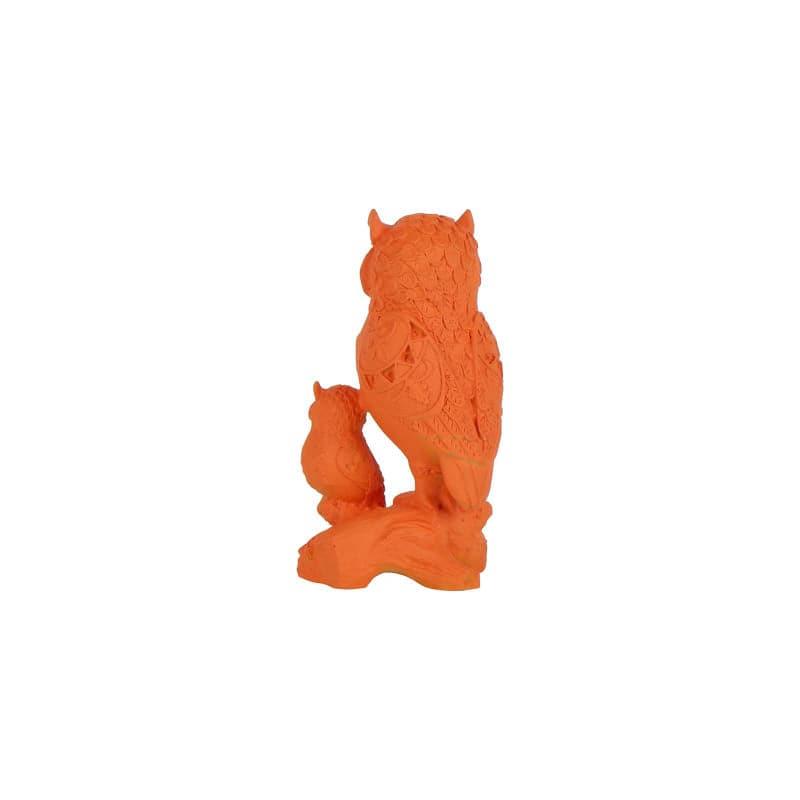 Buy Ethereal Owl Showpiece - Orange Showpieces from Vaaree