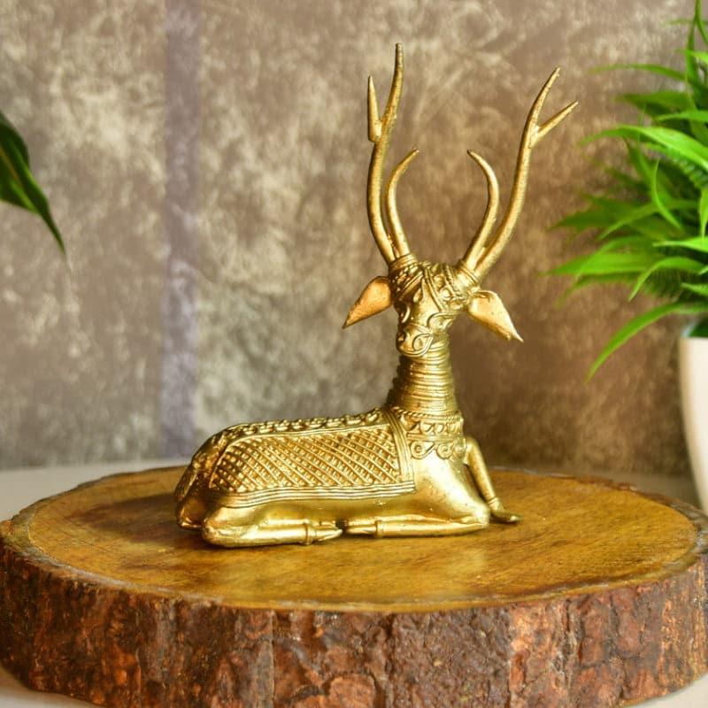 Buy Ethnic Deer Repose Showpiece Showpiece from Vaaree