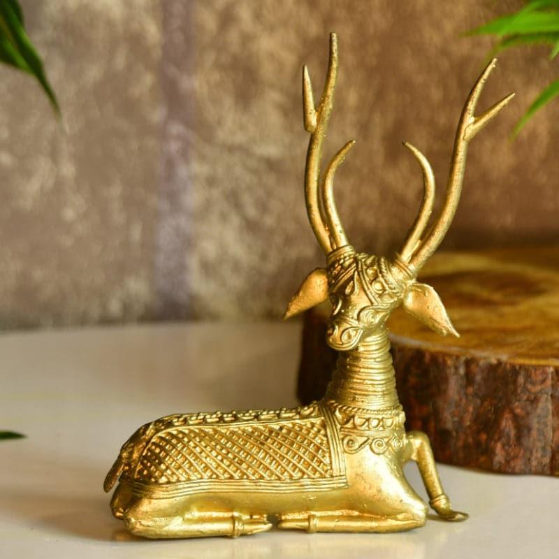 Buy Ethnic Deer Repose Showpiece Showpiece from Vaaree