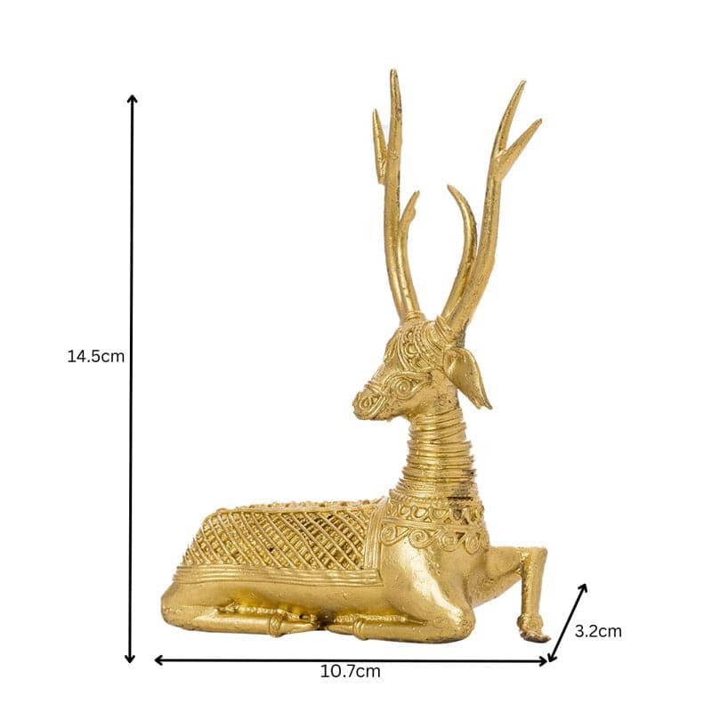 Buy Ethnic Deer Repose Showpiece Showpiece from Vaaree