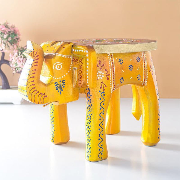 Showpieces - Ethnic Elephanta Showpiece - Yellow