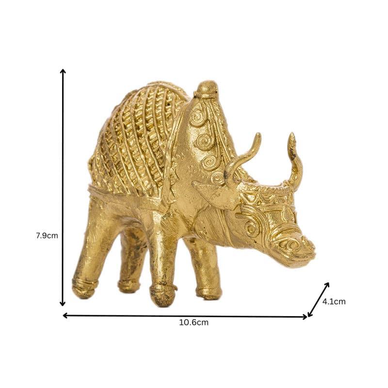 Buy Ethnic Lega Bull Showpiece Showpiece from Vaaree