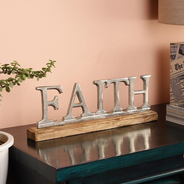 Showpieces - Faith Foster Typography Showpiece - Silver