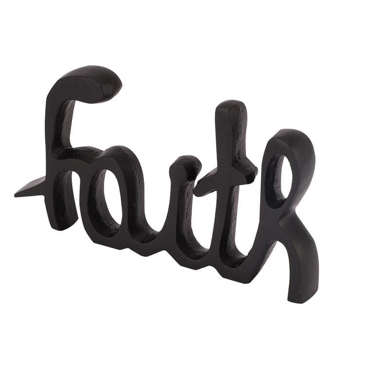 Buy Faith Typography Showpiece - Black Showpiece from Vaaree