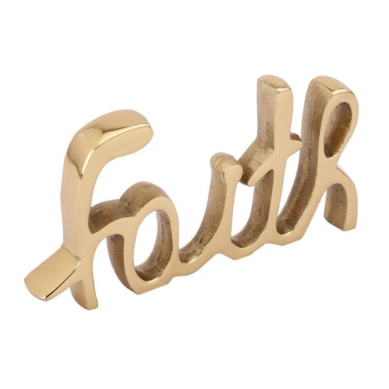 Buy Faith Typography Showpiece - Gold Showpieces from Vaaree