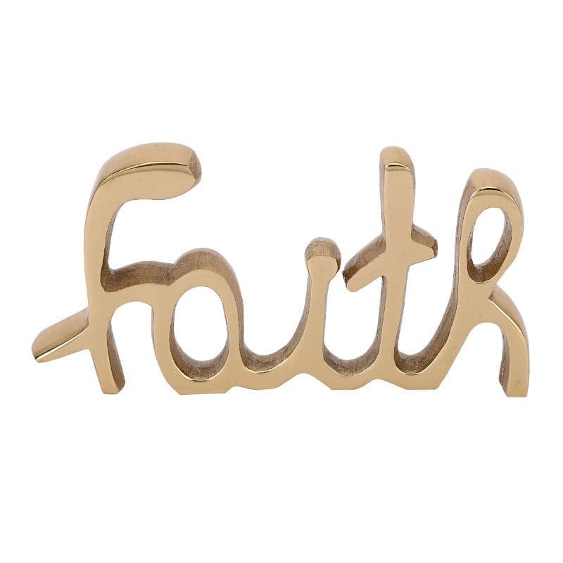 Buy Faith Typography Showpiece - Gold Showpieces from Vaaree