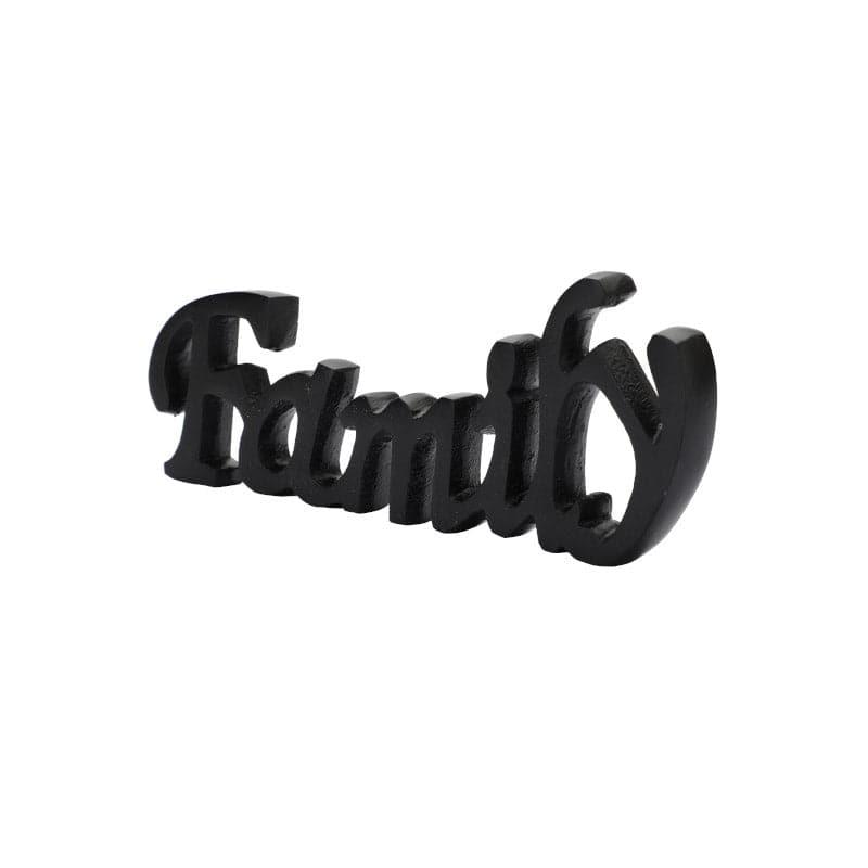 Buy Family Forever Typography Showpiece - Black Showpieces from Vaaree