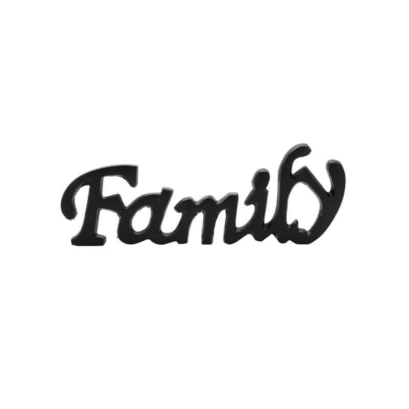 Showpieces - Family Forever Typography Showpiece - Black