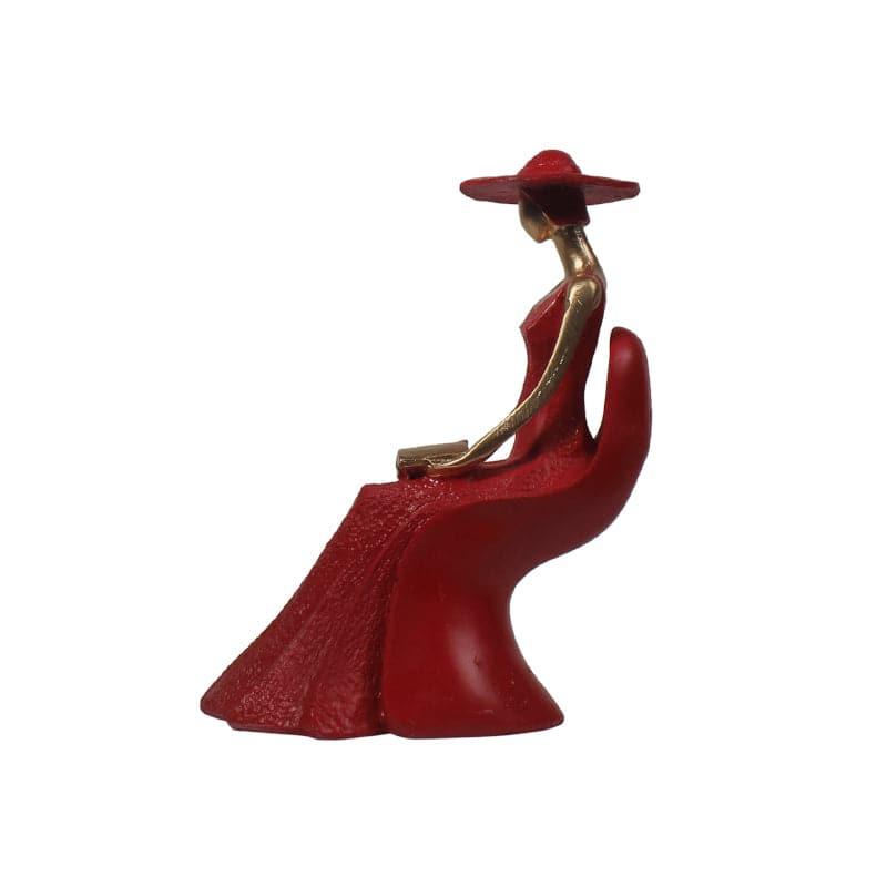 Buy Feminine Figurine Showpiece (Red) - Set Of Two Showpieces from Vaaree