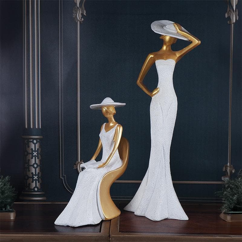 Buy Showpieces - Feminine Figurine Showpiece - Set Of Two at Vaaree online