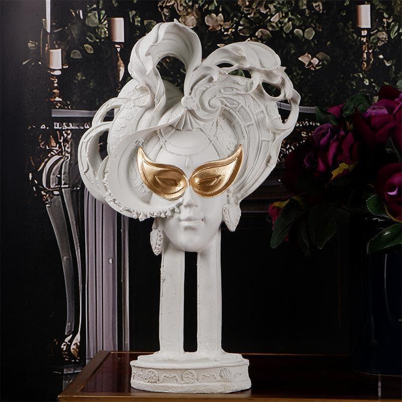 Buy Femme Masquerade Showpiece - White Showpieces from Vaaree