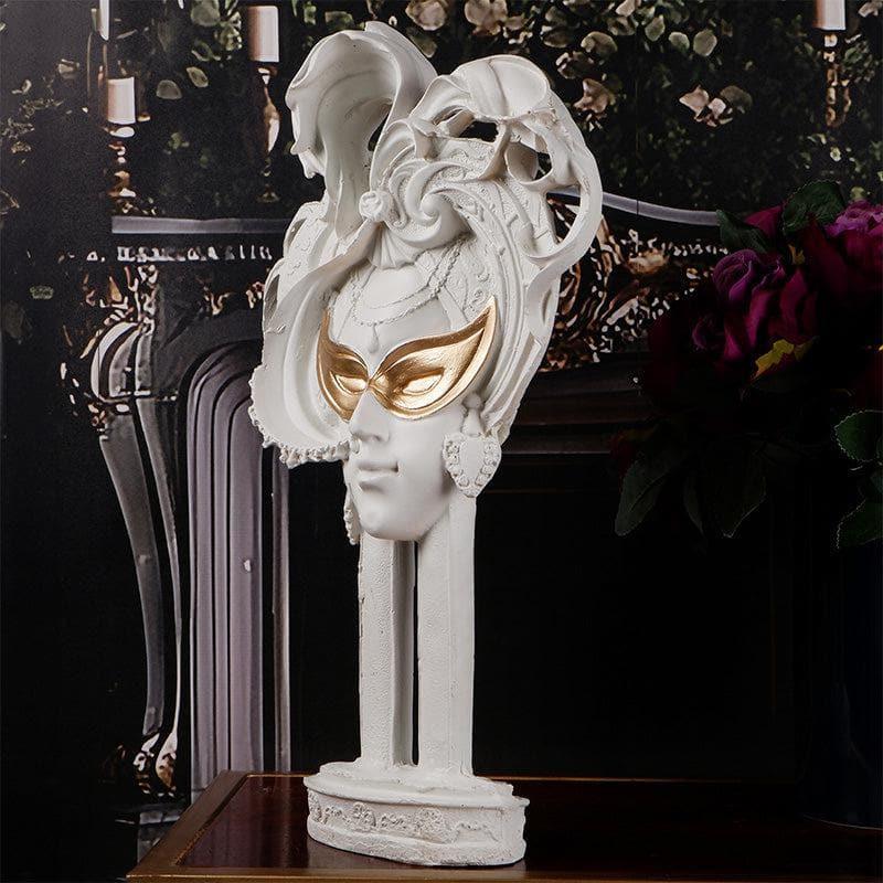 Buy Femme Masquerade Showpiece - White Showpieces from Vaaree