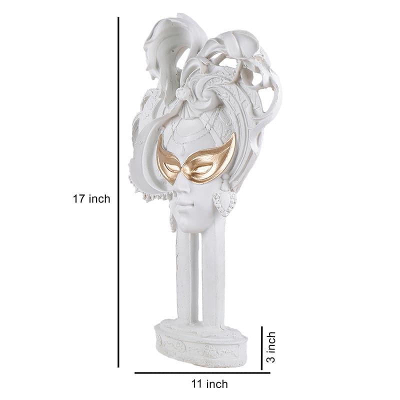 Buy Femme Masquerade Showpiece - White Showpieces from Vaaree