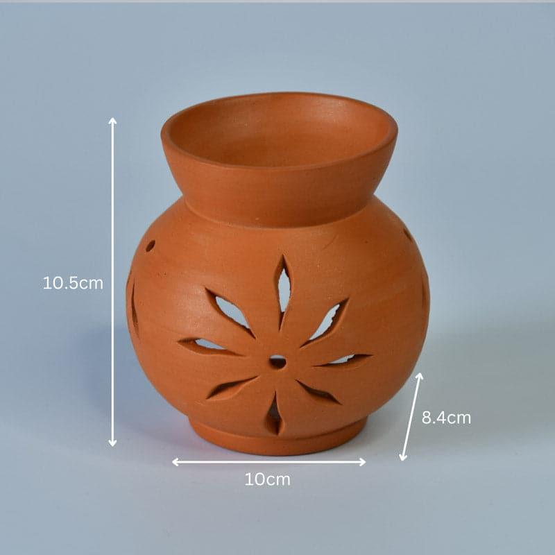 Buy Flora Terracotta Oil Diffuser Showpiece from Vaaree