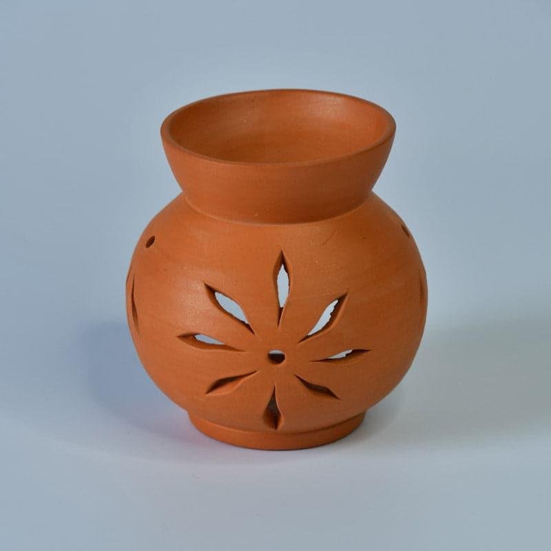 Buy Flora Terracotta Oil Diffuser Showpiece from Vaaree