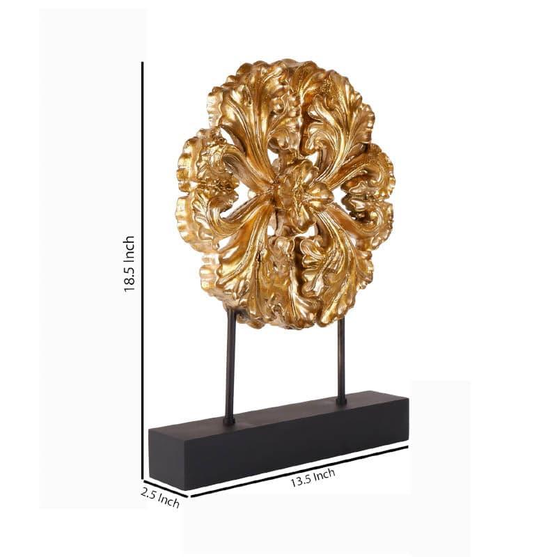 Buy Floral Galore Showpiece - Gold Showpieces from Vaaree