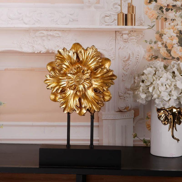 Showpieces - Floral Grandeur Showpiece - Gold