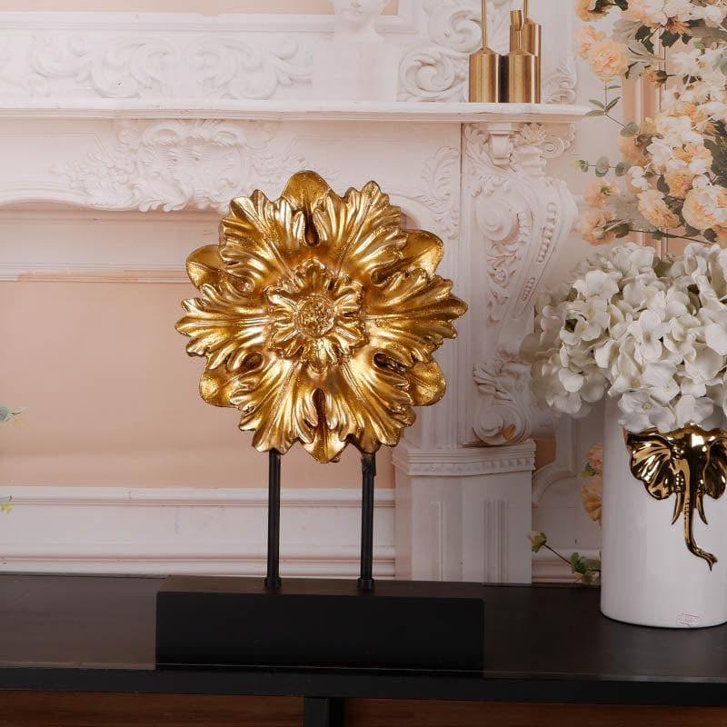 Buy Floral Grandeur Showpiece - Gold Showpieces from Vaaree