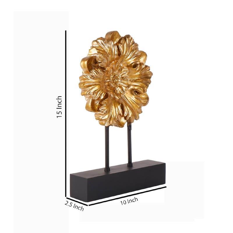 Buy Floral Grandeur Showpiece - Gold Showpieces from Vaaree