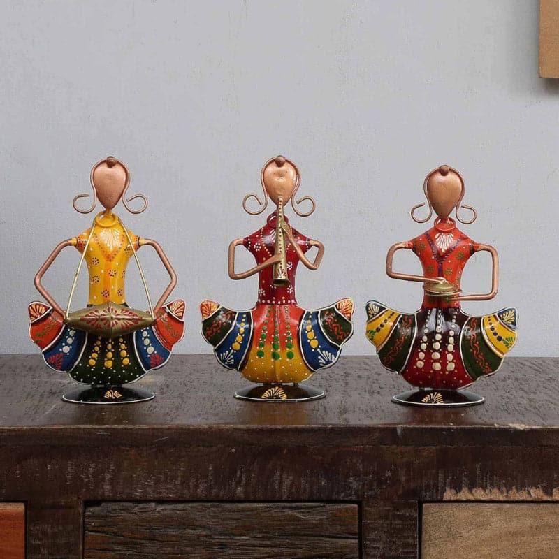 Buy Folk Musical Odyssy Showpiece - Set Of Three Showpiece from Vaaree