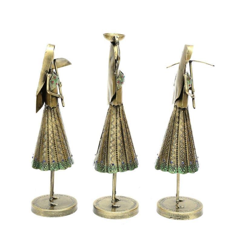 Buy Folk Women Showpiece - Set Of Three Showpieces from Vaaree