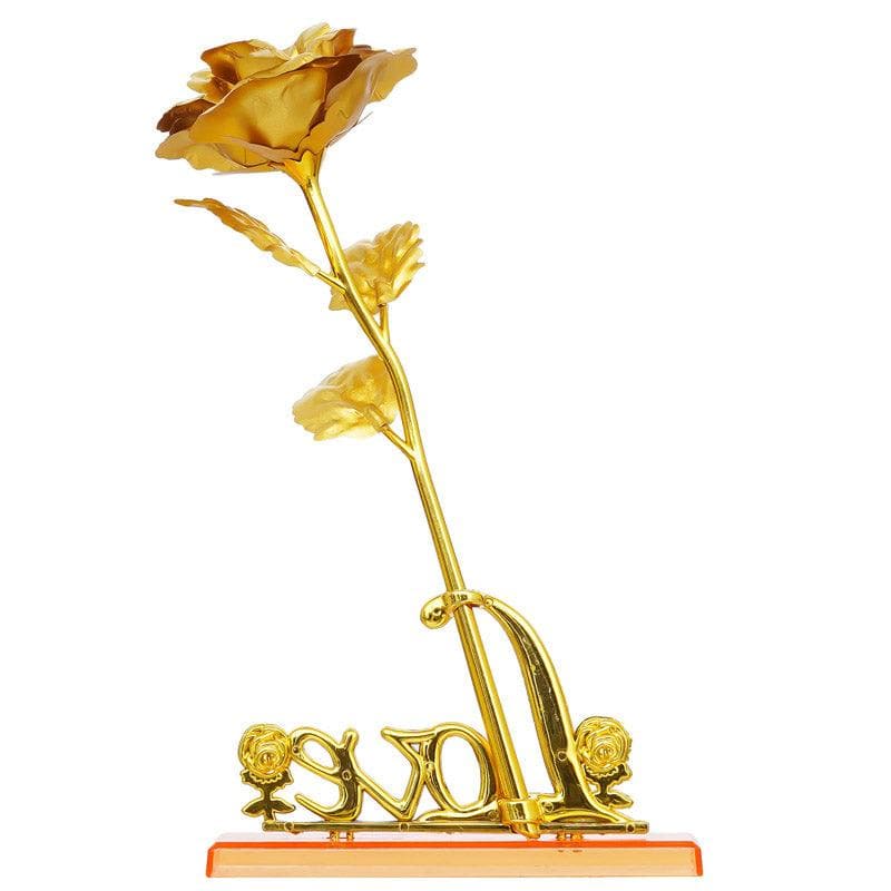 Buy Forever Your Lover Valentine Showpiece - Gold Showpiece from Vaaree