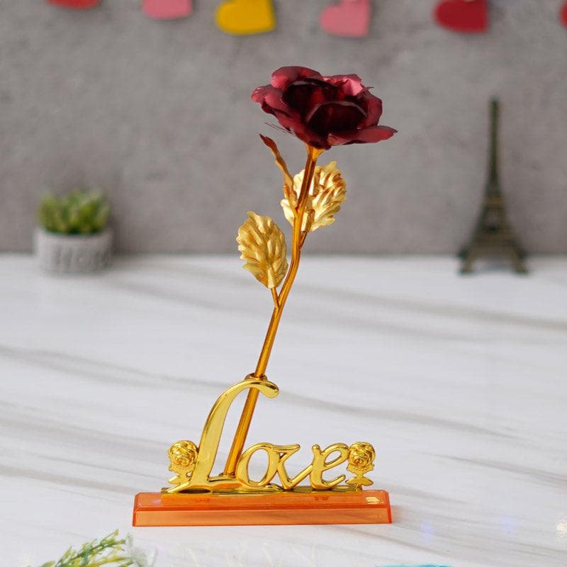 Buy Forever Your Lover Valentine Showpiece - Red Showpieces from Vaaree