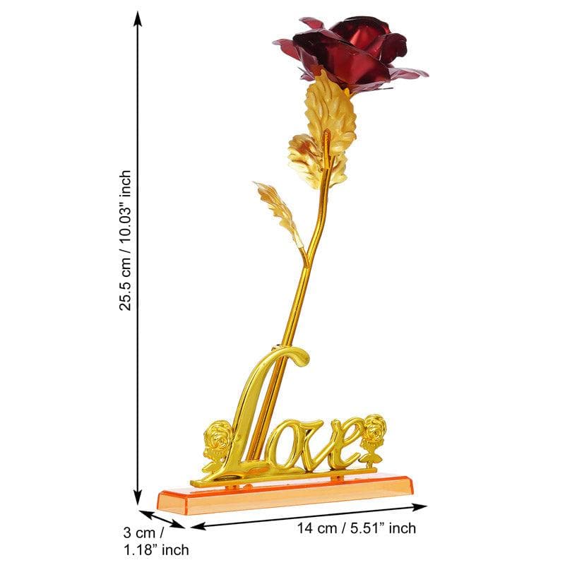 Buy Forever Your Lover Valentine Showpiece - Red Showpieces from Vaaree