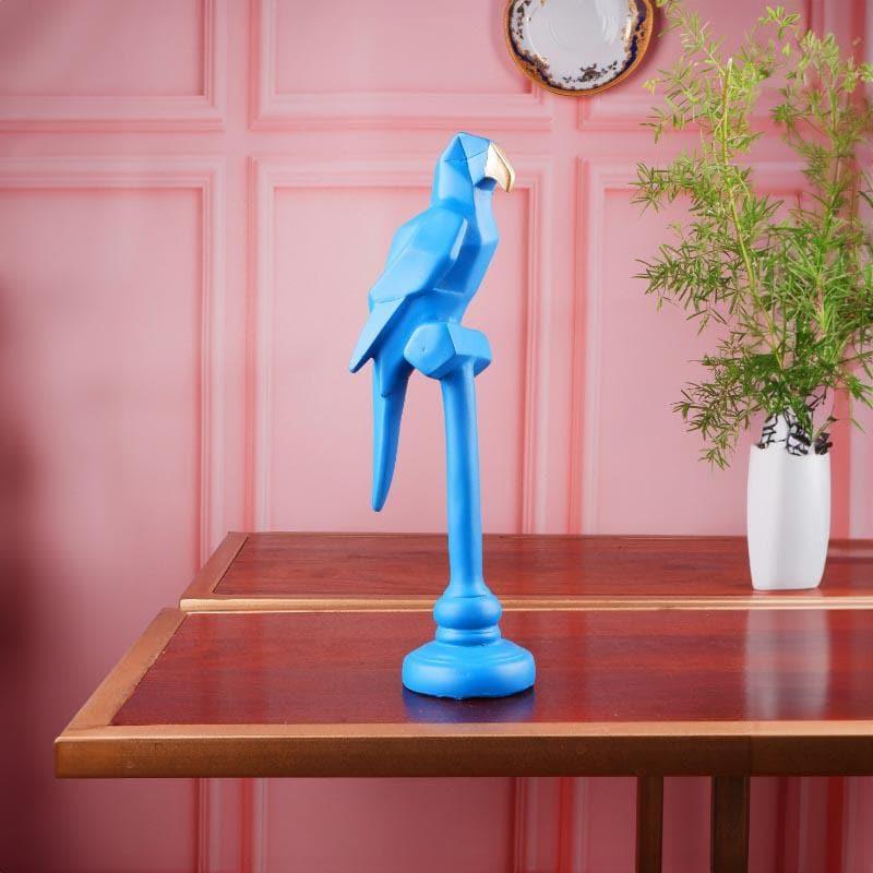 Buy Geometro Parrot Showpiece - Blue Showpieces from Vaaree