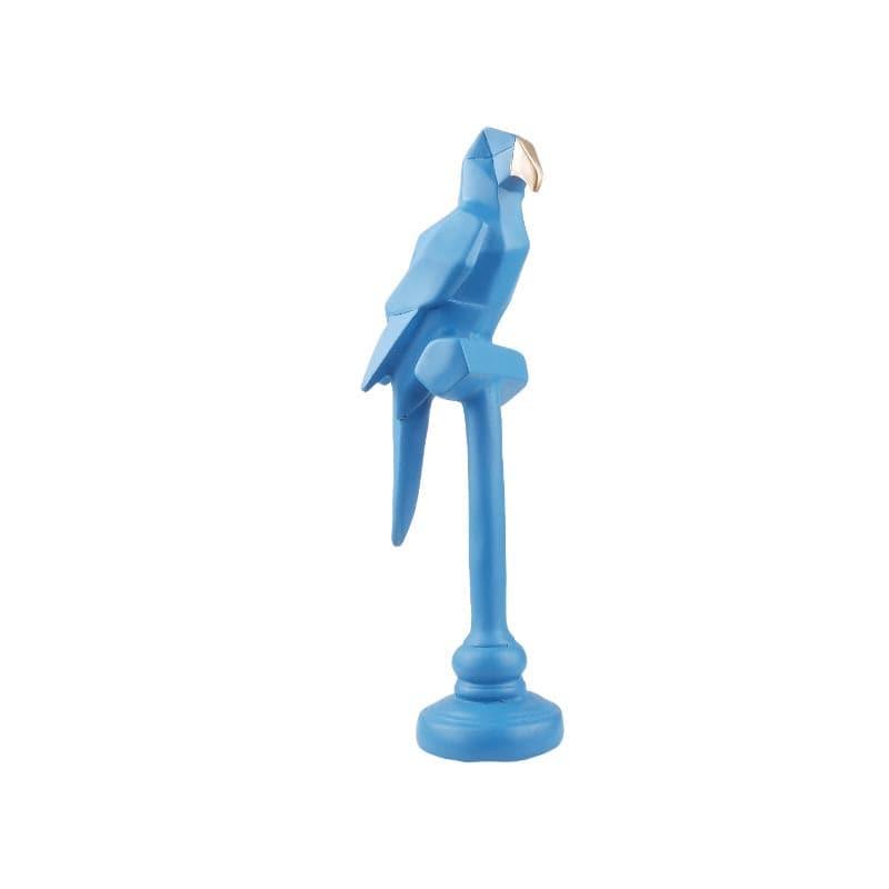 Buy Geometro Parrot Showpiece - Blue Showpieces from Vaaree