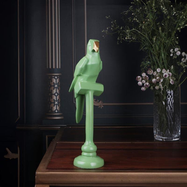 Showpieces - Geometro Parrot Showpiece - Green