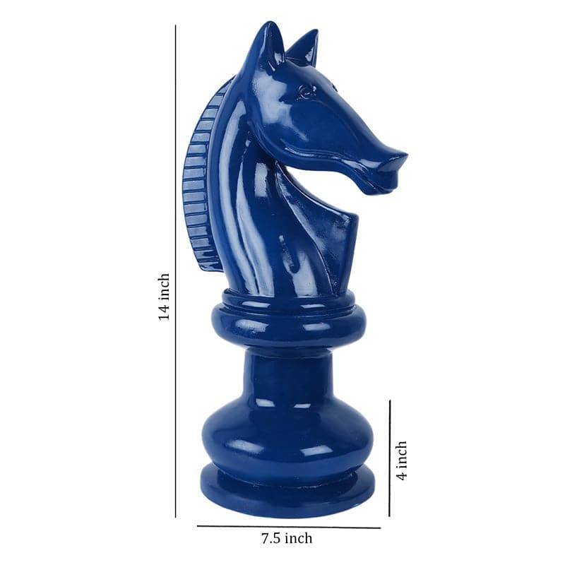 Buy Glad Gallop Showpiece - Blue Showpieces from Vaaree