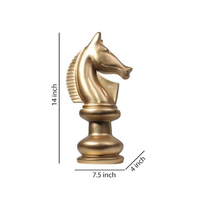 Buy Glad Gallop Showpiece - Gold Showpieces from Vaaree