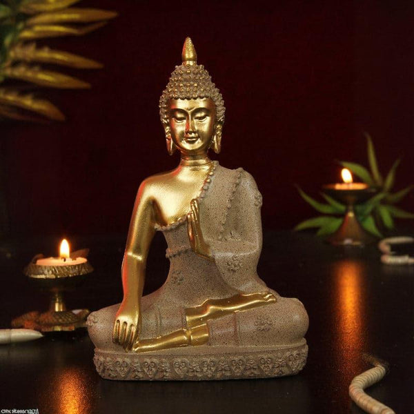 Showpieces - Glitter Serene Buddha Showpiece