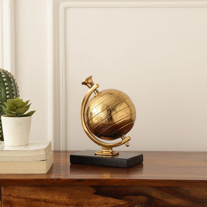 Buy Globe Galore Showpiece - Gold Showpiece from Vaaree