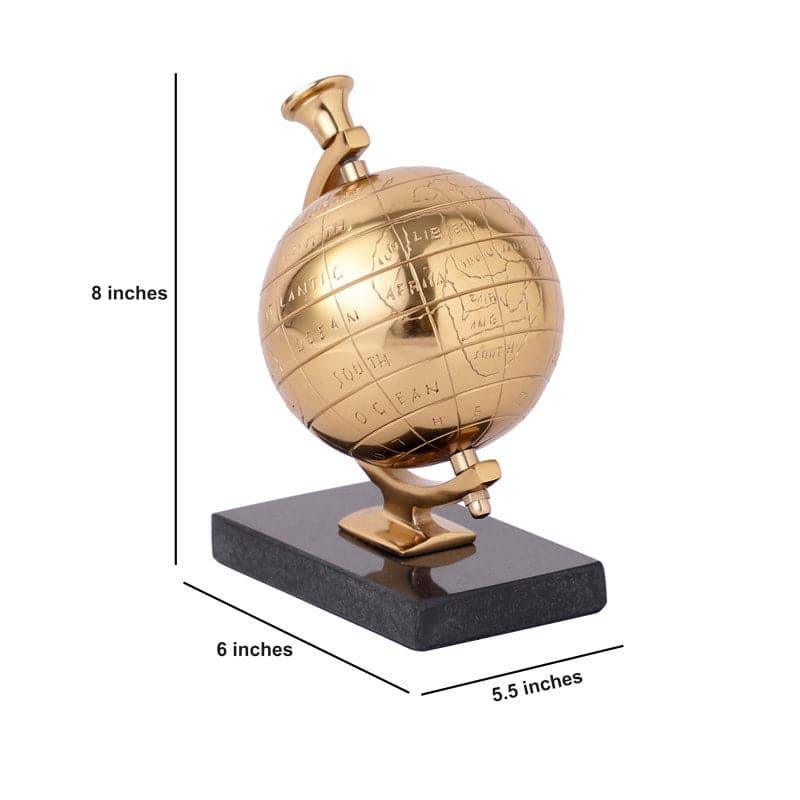 Buy Globe Galore Showpiece - Gold Showpiece from Vaaree