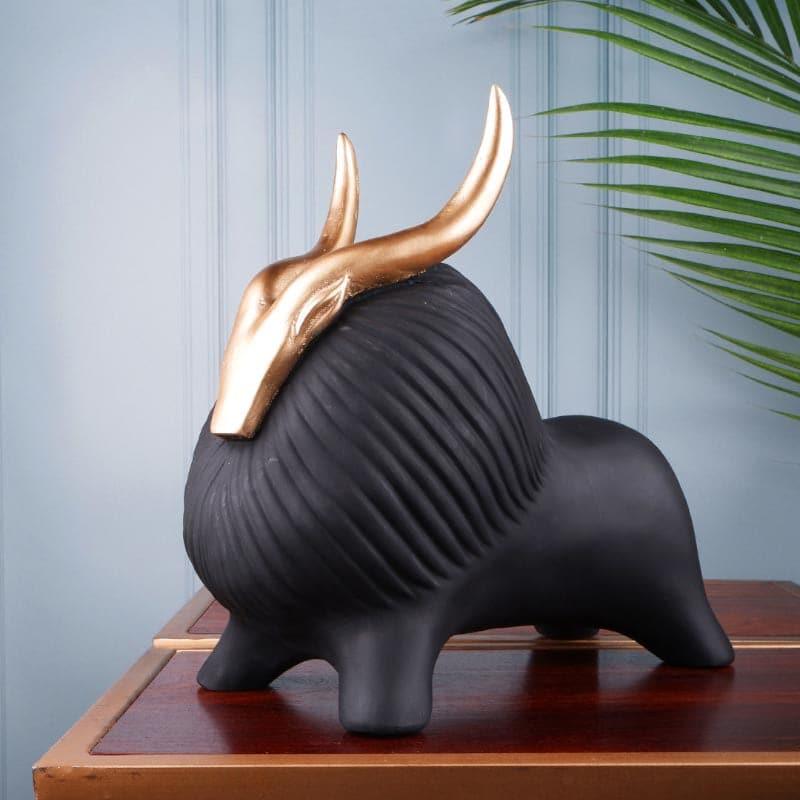 Buy Glumpy The Yak Showpiece - Black Showpieces from Vaaree