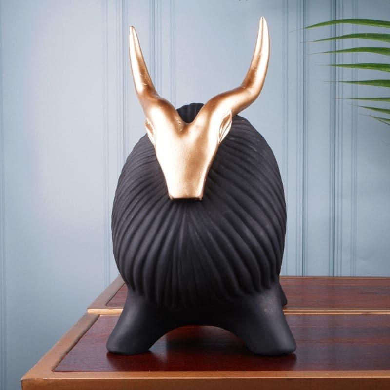 Buy Glumpy The Yak Showpiece - Black Showpieces from Vaaree