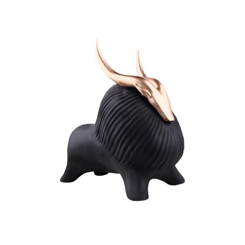 Buy Glumpy The Yak Showpiece - Black Showpieces from Vaaree